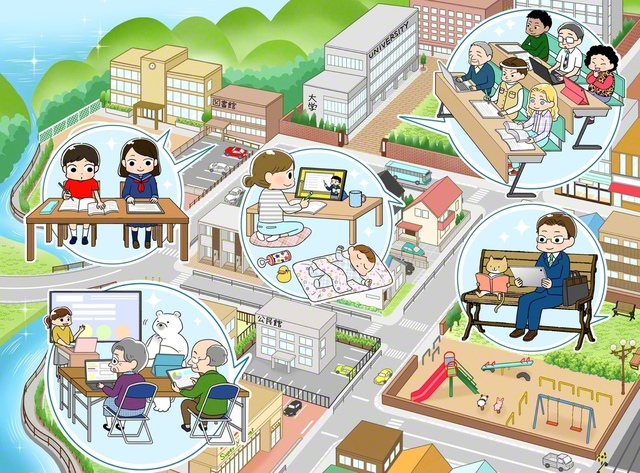 「誰もが学び続けられる社会へ」　作・迎朝子