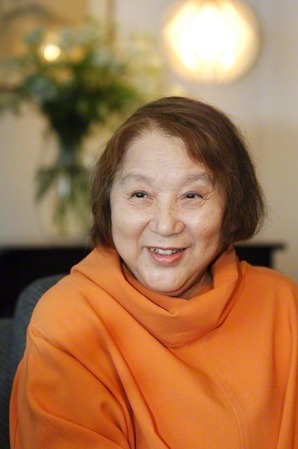 宮城まり子さん（本紙のインタビュー取材に応じてくださった2007年5月撮影）