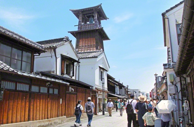 街のシンボル「時の鐘」や蔵造りの街並みに江戸情緒が漂う埼玉・川越市。池田先生は1951年から足かけ3年、御書講義のために通った