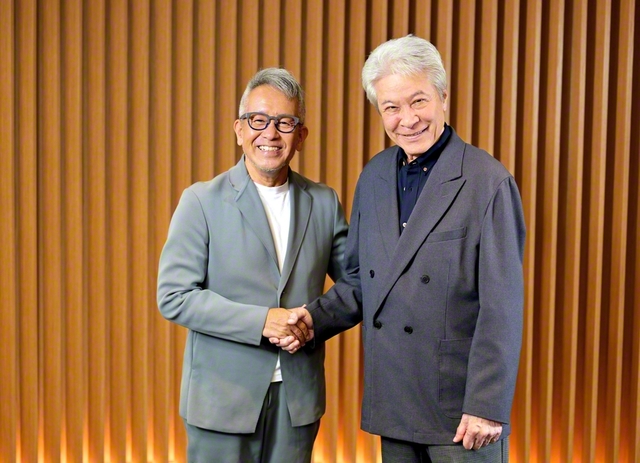 宮本亞門監督㊧と鹿賀丈史さん