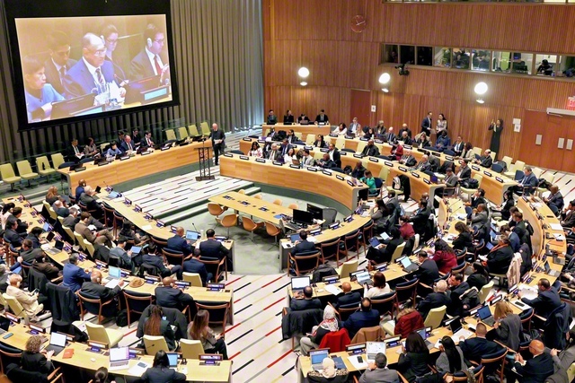 3月に開催された核兵器禁止条約の第3回締約国会議（アメリカ・ニューヨークの国連本部で）