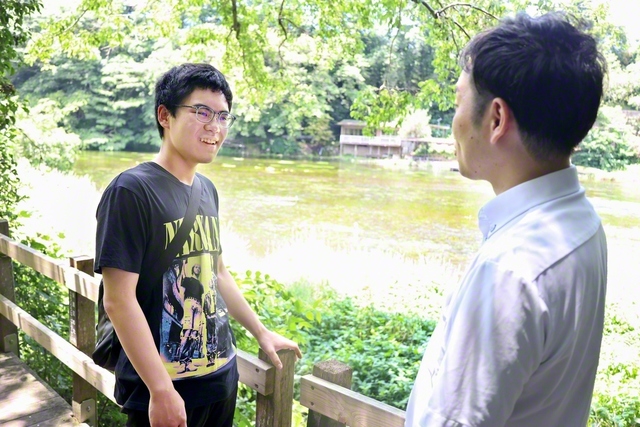 静岡のカキケンに参加した未来部員と未来部担当者が語らう