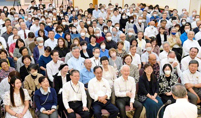 札幌市の手稲文化会館での合同幹部会（27日）