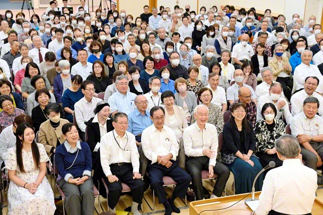 札幌市の手稲文化会館での合同幹部会（27日）