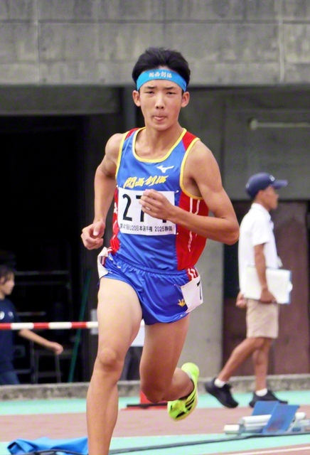 U20日本選手権の男子800メートルで5位に入賞した茂籠さん