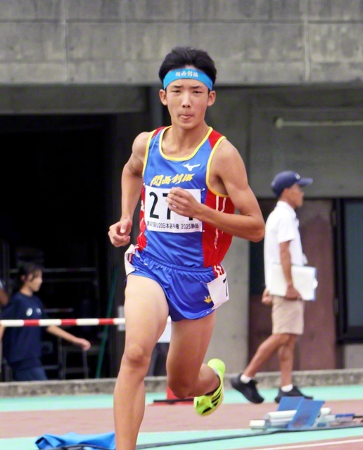U20日本選手権の男子800メートルで5位に入賞した茂籠さん