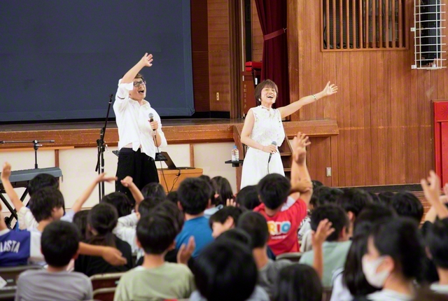 　高知県佐川町での民音学校コンサート。青少年の豊かな心を育んできた