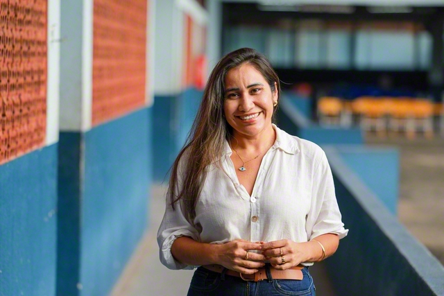 校長のアルレネ・フィゲイレドさん