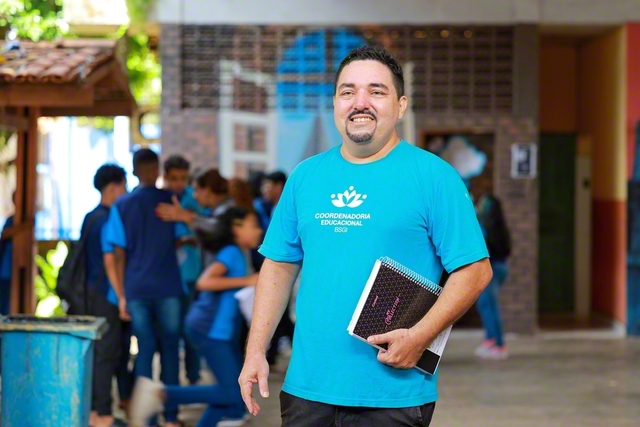 数学教師のパウロ・ホッシャさん