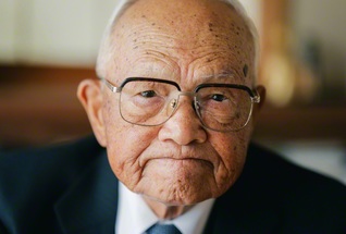 仲澤春司さん。「南無妙法蓮華経は師子吼のごとし」（新1633・全1124）の一節を心に刻む