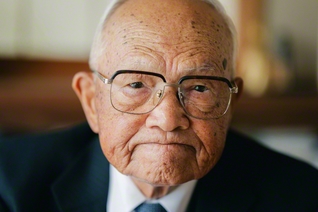 仲澤春司さん。「南無妙法蓮華経は師子吼のごとし」（新1633・全1124）の一節を心に刻む