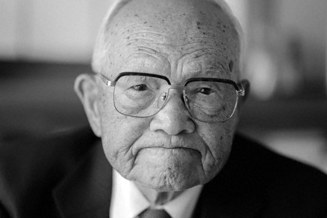 仲澤春司さん。「南無妙法蓮華経は師子吼のごとし」（新1633・全1124）の一節を心に刻む