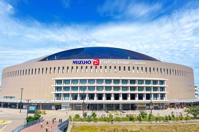 「Asia　Peace　Festa　2025」（世界平和の第九）が開かれる「みずほPayPayドーム福岡（旧・福岡ドーム）」。1994年11月、池田先生は同ドームでの「アジア青年平和音楽祭」に出席し、青年の奮闘をたたえた