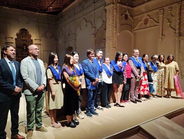 アルカラ大学で行われた修士課程「価値創造のための教育イノベーション」の第1期修了式（9月22日）