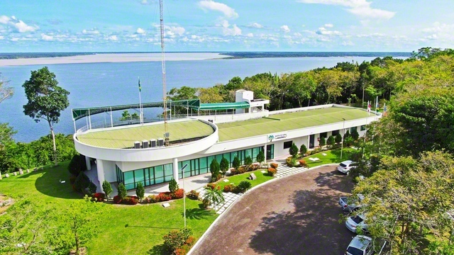 ブラジル・マナウス市郊外の「アマゾン創価研究所」。在来種の苗木の育成、植樹運動、環境教育の推進などを展開している