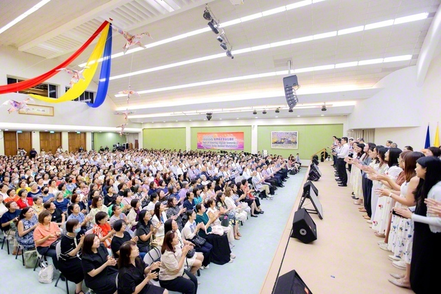 「創立の月」から新たな勝利へ出発したシンガポールの集い（9日、SGS本部で）