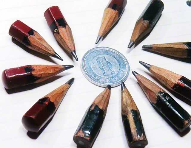 【力強い伴走者】短くなった鉛筆（坂口知加史さん）