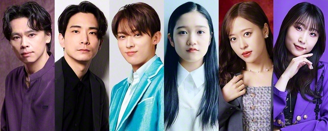 出演する中川、小林、辰巳、山﨑、小田、段原（左から）