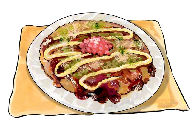 ライスペーパーお好み焼き