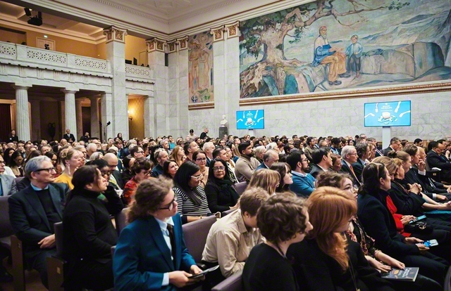 ノルウェーのオスロ大学で行われたノーベル平和賞フォーラム（11日）©NobelPrizeOutreach-HeleneMariussen