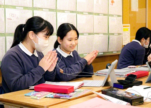 関西創価小学校の「グローバルキャンプ」（同校で）