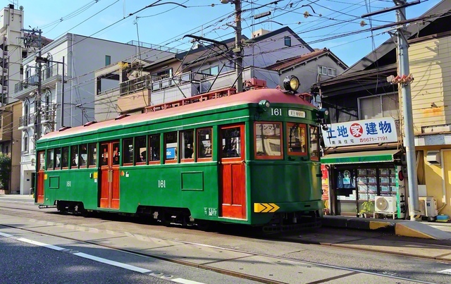 国内現役最古の車両・モ161形電車（提供:阪堺電気軌道株式会社）