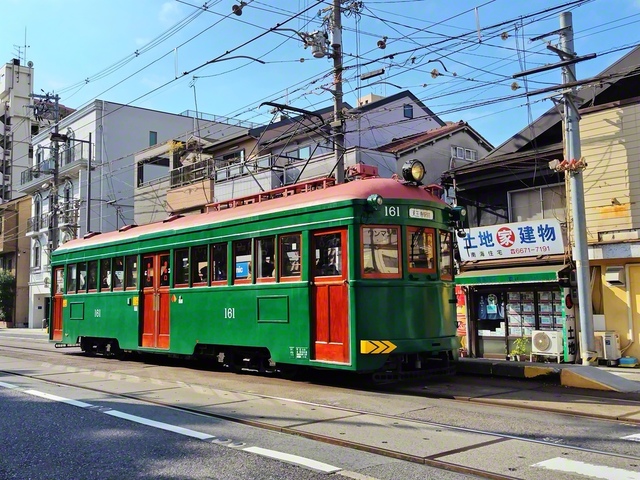国内現役最古の車両・モ161形電車（提供:阪堺電気軌道株式会社）