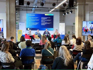 スペイン・バルセロナで開催された戸田記念国際平和研究所の学術会議。「テクノロジーを賢く生かす熟議対話のデザイン」とのテーマで各国の識者が意見を交わした（昨年11月）