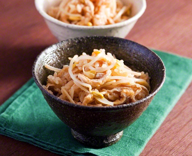 カロリー控えめ、弁当にも！　大豆もやしの炊き込みごはん