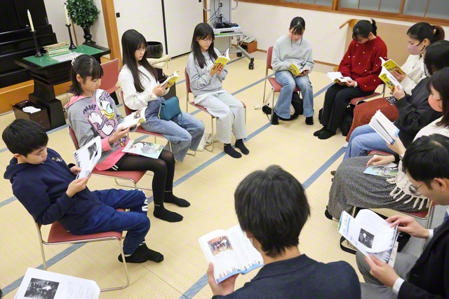 皆で『希望の虹』を研さん