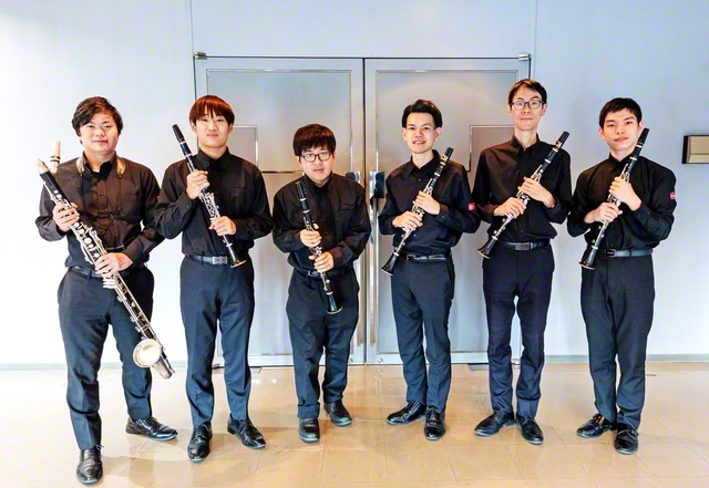 出場した創価山梨リード吹奏楽団のメンバー