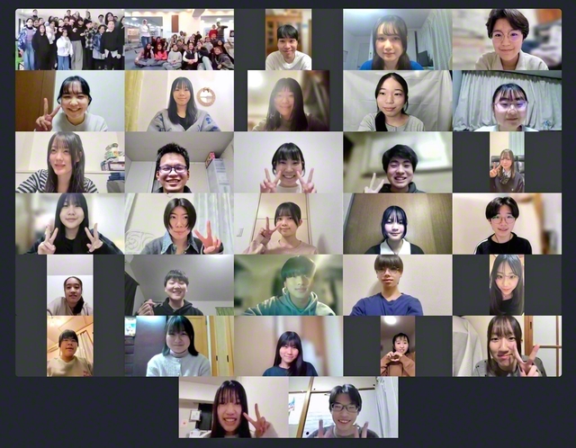 日本とヨルダン、パレスチナを結んで行われた交流会。考古学者の山崎やよい氏が通訳を務めた