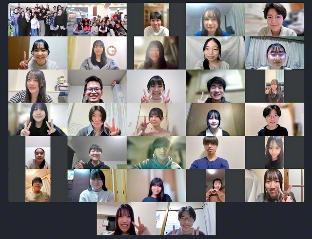 日本とヨルダン、パレスチナを結んで行われた交流会。考古学者の山崎やよい氏が通訳を務めた