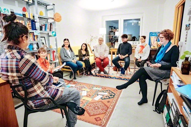 分断の象徴だったベルリン市でも、ドイツ創価学会の座談会が活発に開かれている（2024年10月）