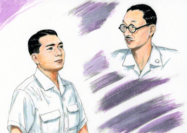 小説『新・人間革命』第3巻「平和の光」の章から（内田健一郎画）