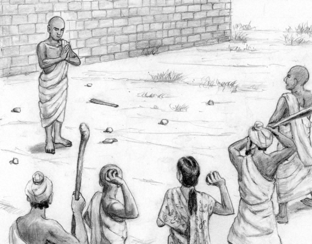 （小説『新・人間革命』の挿絵から。内田健一郎画）