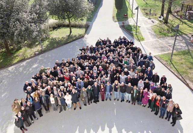 異体同心の団結固く前進するイタリア創価学会の拡大評議会（2月1日、イタリア文化会館で）