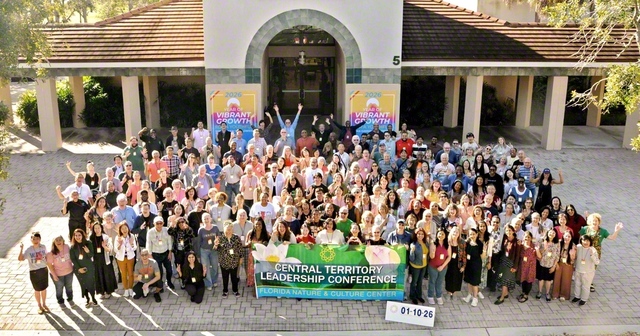 アメリカ中部方面の友が、幸福の連帯を広げゆく誓いにあふれて（フロリダ自然文化センターで）