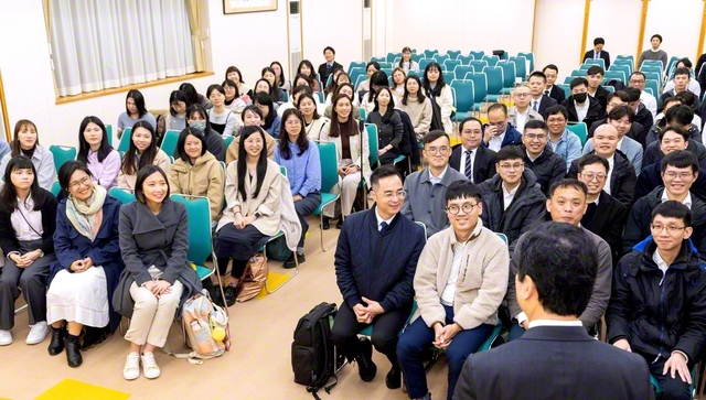 台湾青年部の来日研修会の開講式。一人一人が広布拡大に率先し集った（戸田記念国際会館で）