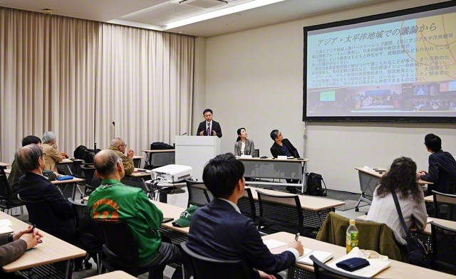 防災・減災日本CSOネットワーク主催のイベントで浅井SGI開発・人道部長が登壇（仙台市内で）