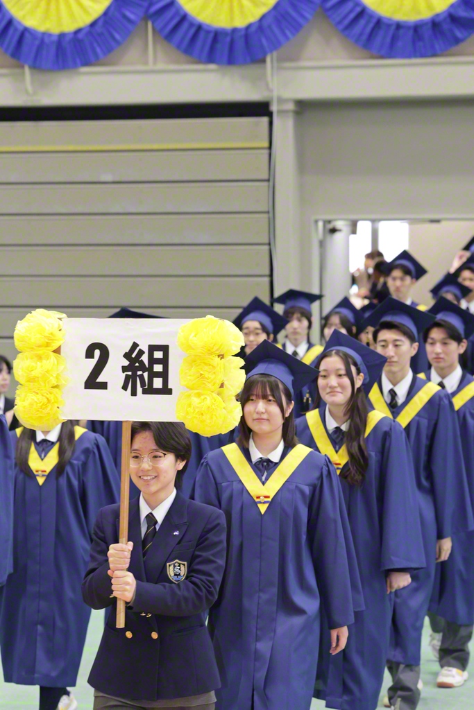 東京・創価高校の卒業式