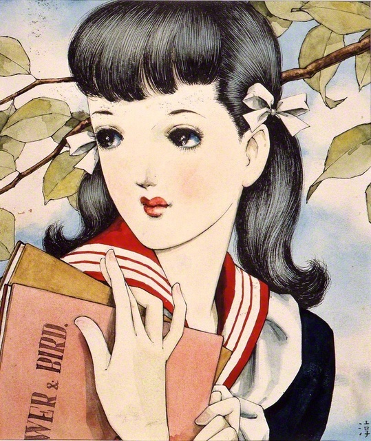 中原淳一が描いた雑誌「ひまわり」の表紙絵（1948〈昭和23〉年4月号）©JUNICHI　NAKAHARA/ひまわりや＝時事