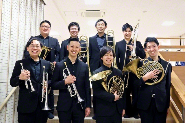 関西吹奏楽団・金管八重奏のメンバー
