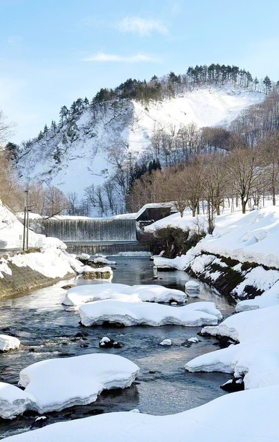 山形県大蔵村の肘折（ひじおり）温泉。1200年以上の歴史を持つ湯治場として知られている
