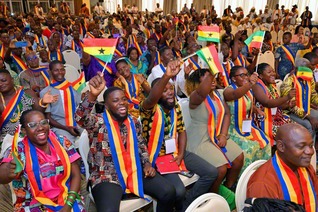 アフリカ全土24カ国から1000人の同志が一堂に会した希望総会（昨年5月3日、トーゴで）