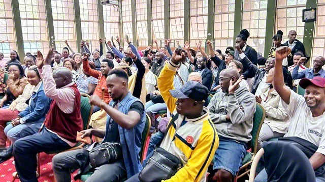 師の構想実現を誓い合ったケニア総会（2月22日、ナイロビで）