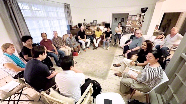 南アフリカ・ケープタウンで和やかに行われた地区座談会（2月24日）