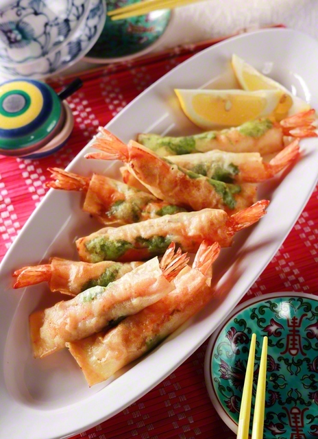 プリプリ！　エビ春巻き　1人分　約180kcal　タンパク質12.2g　塩分0.5g