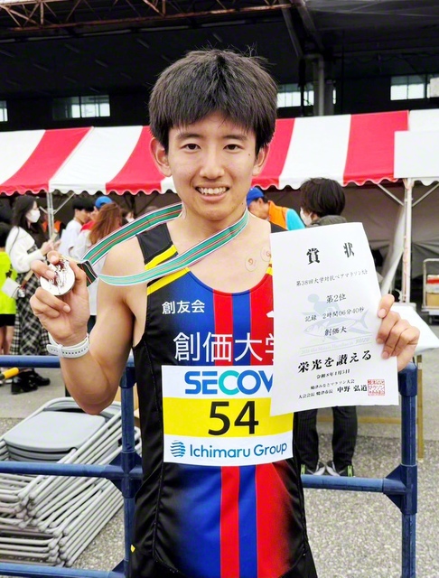 創大駅伝部の山口翔輝選手