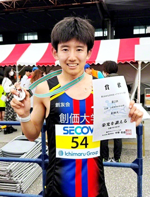 創大駅伝部の山口翔輝選手